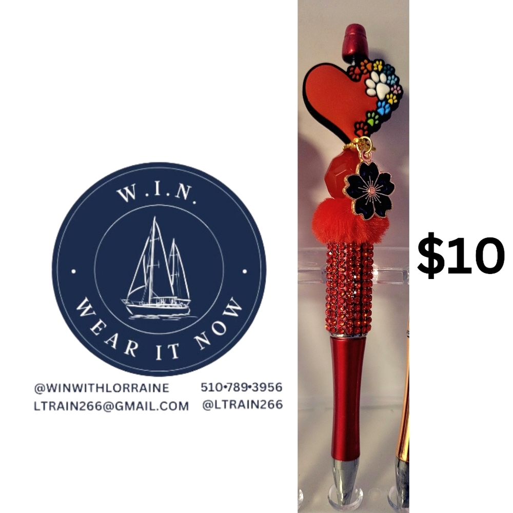 NEW Decorated Pens Created by me. $10 Ships From California